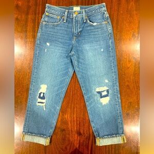 NWOT J. Crew “Slouchy Boyfriend “  Hi Rise Jeans 24 Petite